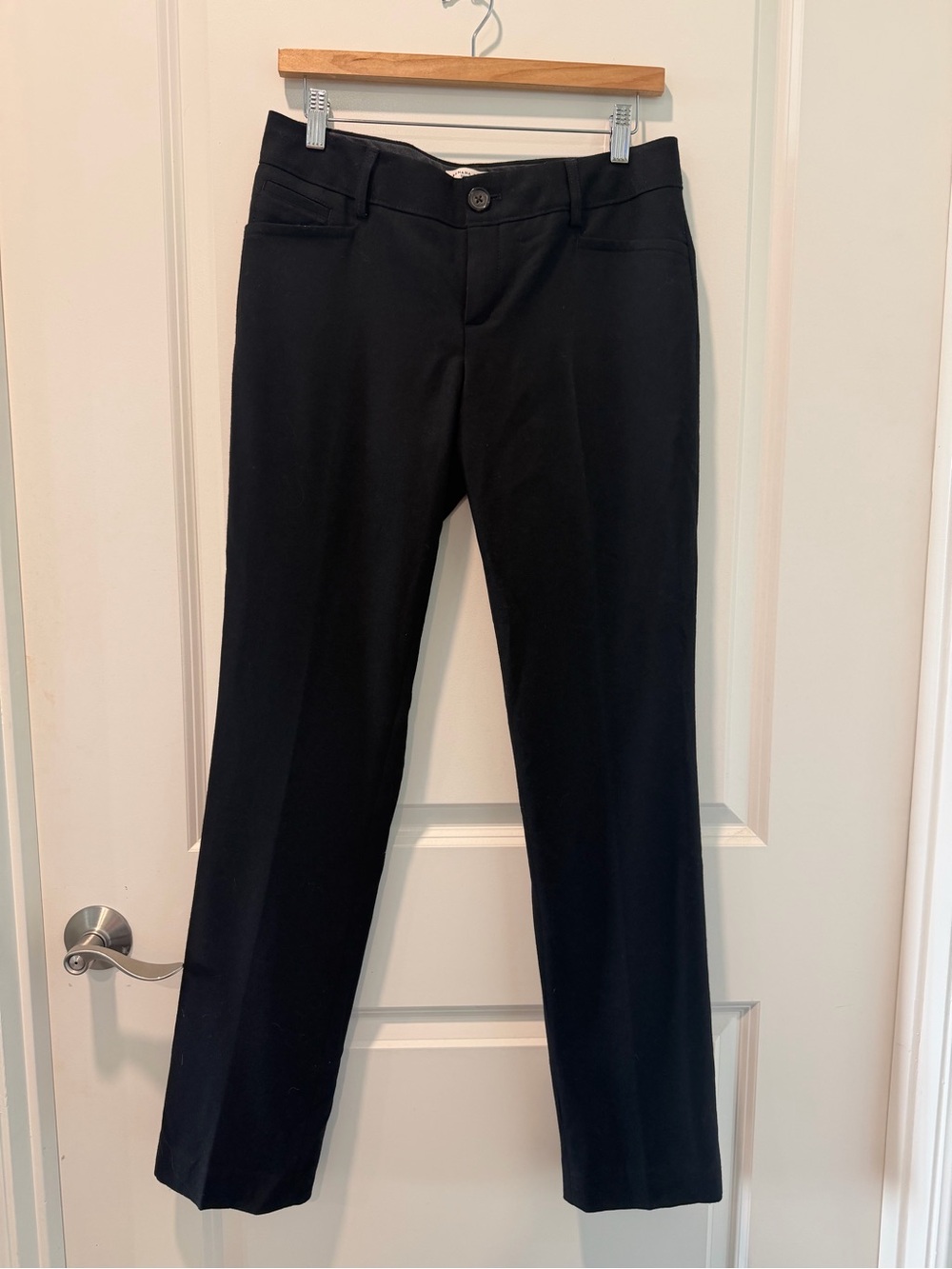 Banana Republic Black Logan Fit Stretch Pants